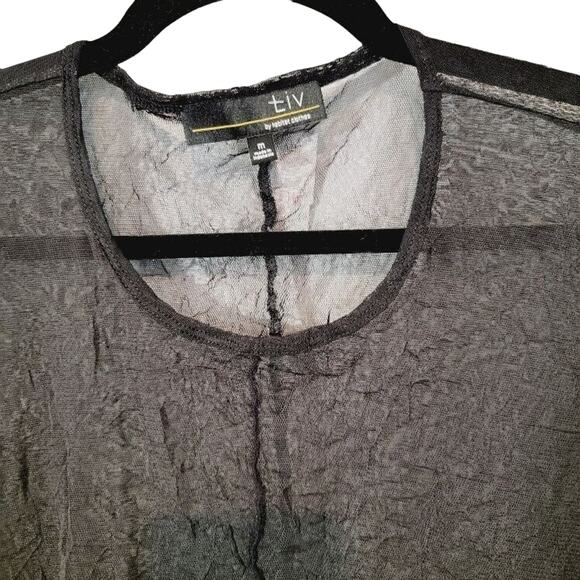 Liv‎ By Habitat Sheer Black Dress Pullover Women's Sz M Dark Academia Goth - Picture 12 of 12